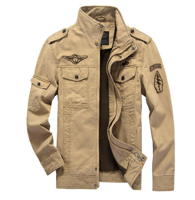 Chaqueta Cargo Militar Hombre Talla Grande Casual - Image 9