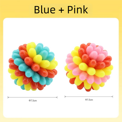 Pelotas de Goma Coloridas para Dentición de Mascotas - Juguetes Duraderos para Perros - Image 8