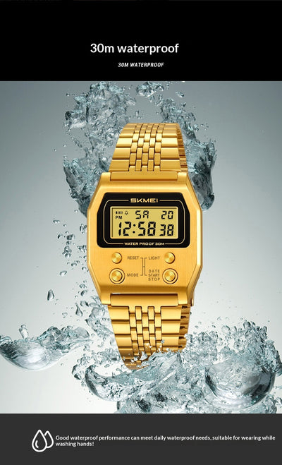 Reloj Digital Minimalista Retro Resistente al Agua para Hombre - Image 8