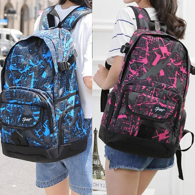 Mochila de Nylon Clásica de Gran Capacidad para Viajes y Escuela - Image 19