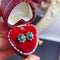 Aretes de Plata 925 con Piedras de Colores Naturales