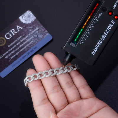 Pulsera de Plata S925 con Moissanita Premium - Joyería Lujo Ligero Plateada - Image 9