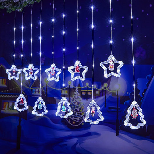 Cadena de Luces Navideñas para Cortinas - Image 24