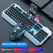 Teclado Y Ratón Azul Y Negro