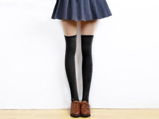 Calcetines Hasta la Rodilla Estilo Colegiala con Rayas - Diseño Japonés Primavera/Otoño - Image 19