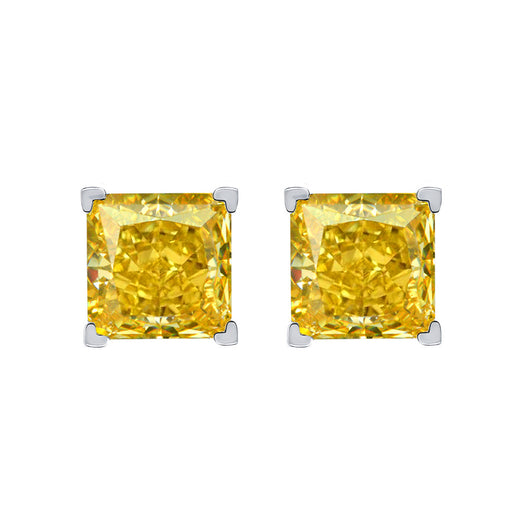 Aretes de Diamante Carbono Corte Flor de Hielo - Image 5