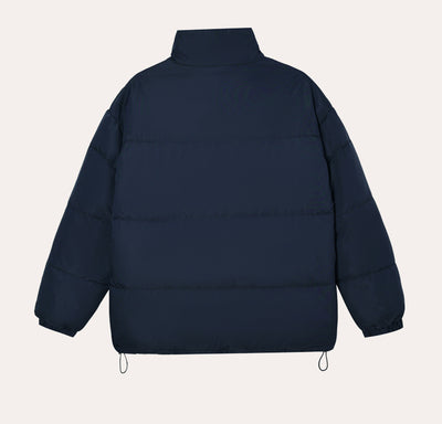 Abrigo Acolchado de Algodón con Cuello Alzado y Costuras Escocesas - Image 10