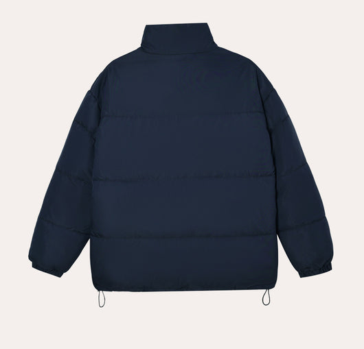 Abrigo Acolchado de Algodón con Cuello Alzado y Costuras Escocesas - Image 10