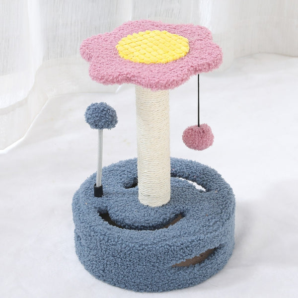 Árbol Rascador Multifuncional para Gatos con Juguete Interactivo