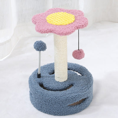 Árbol Rascador Multifuncional para Gatos con Juguete Interactivo