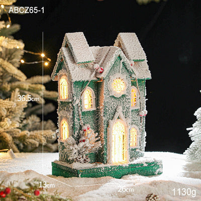 Casa de Nieve Luminosa Castelet - Regalo Creativo Navideño - Image 4