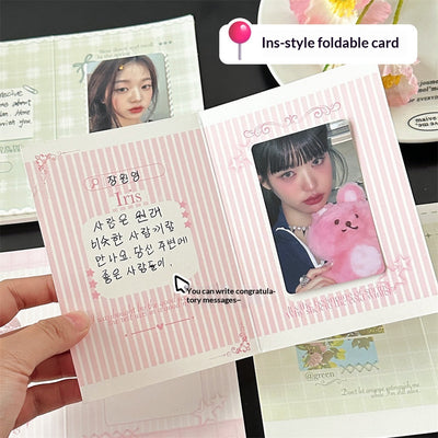 Tarjeta de Felicitación Romántica Plegable con Diseño Instagram - Image 4