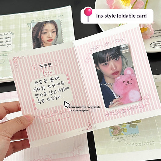Tarjeta de Felicitación Romántica Plegable con Diseño Instagram - Image 4