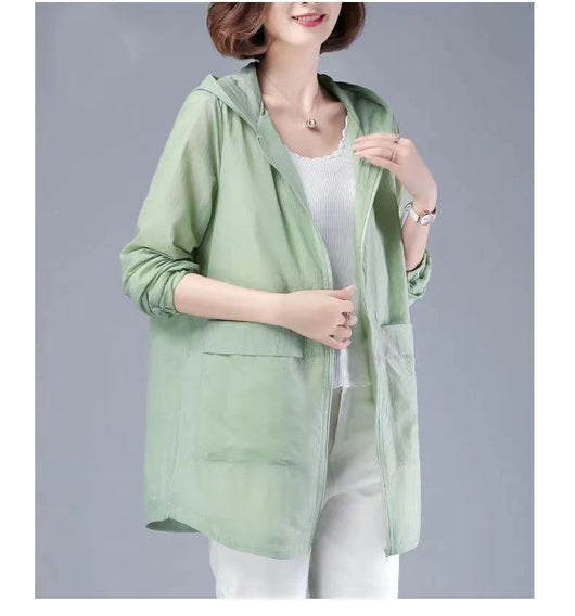 Chaqueta Protectora UV Suelta Talla Grande para Mujer - Image 19