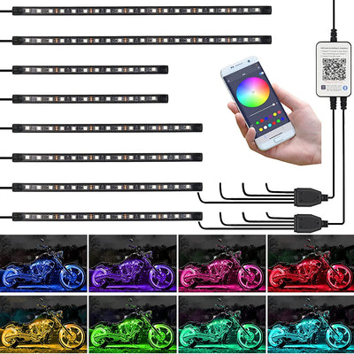 Kit de Luces LED RGB para Chasis de Moto | Iluminación Ambiental - Image 3