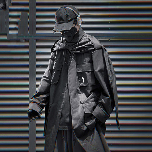 Abrigo Trench Casual con Múltiples Bolsillos para Hombre - Image 2