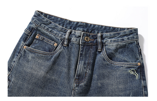 Pantalones Holgados Elásticos Estilo Casual Americano Retro - Image 11