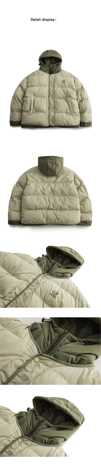 Chaqueta Acolchada Térmica con Capucha - Abrigo de Trabajo Grueso y Cálido - Image 7