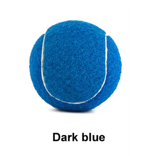 Pink rubber pet tennis ball, bite-resistant, for dogs to play fetch and chew. - Image 11