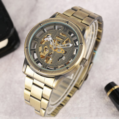 Reloj Mecánico Automático Retro con Diseño Calado para Hombre - Image 14