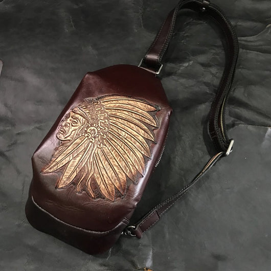 Bolso Bandolera de Cuero Genuino Estilo Vintage - Image 6