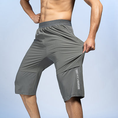 Mallas Deportivas Ice Silk para Hombre - Pantalones Capri Secado Rápido Talla Grande - Image 8