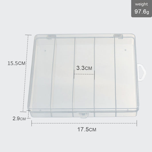 Caja Organizadora de Pesca con 5 Compartimentos Transparentes - Image 12