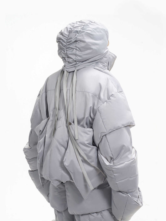 Chaqueta Acolchada Desmontable Space Pilot 90 Plumón de Pato Blanco para Niños - Image 12