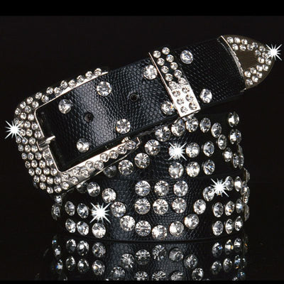 Cinturón de Cuero con Strass Gypsophila para Mujer - Image 7