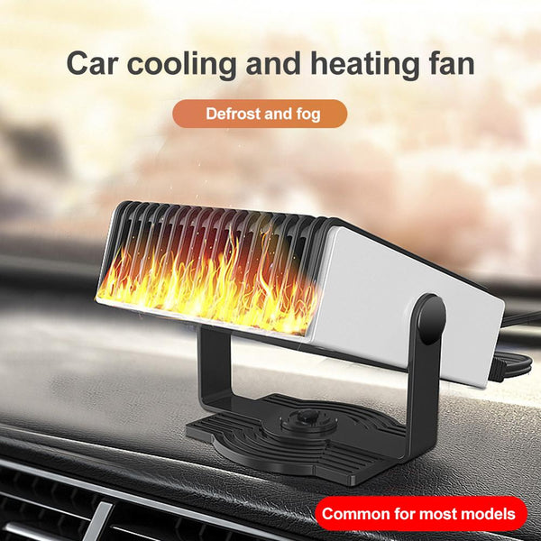 Calefactor Portátil para Auto 2 en 1 con Rotación 180° y Función de Enfriamiento