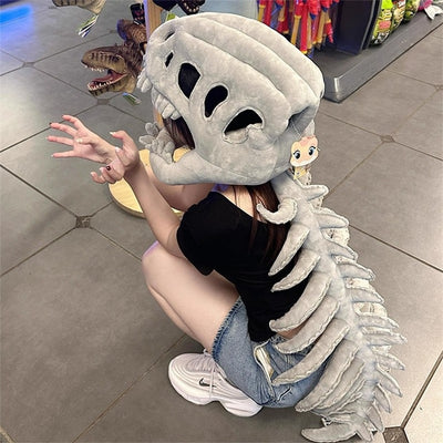 Peluche Dinosaurio Esqueleto con Accesorios de Cabeza - Image 10