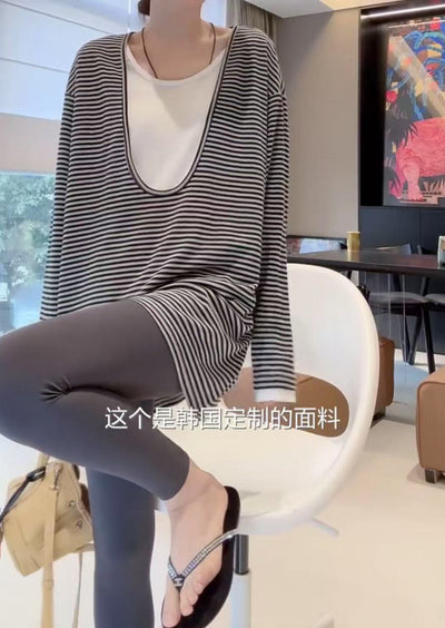 Blusa Rayada de Manga Larga Elegante - Image 11