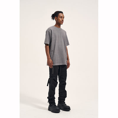 Pantalones Cargo Hombre con Cierre y Múltiples Bolsillos