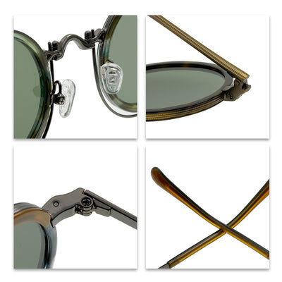 Gafas de Sol Polarizadas Retro Circulares Estilo República - Image 4