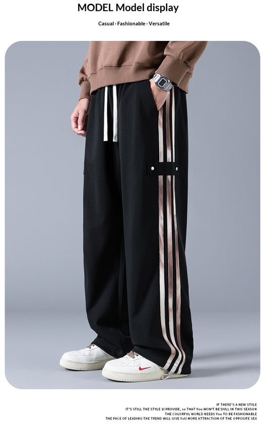 Pantalones Joggers Deportivos de Tres Franjas - Estilo Urbano Primavera - Image 17