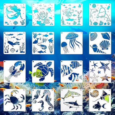 Plantilla de Pintura con Spray para Flores Silvestres - Image 6