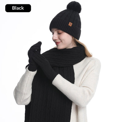 Set de Protección Invernal para Equitación: Gorro, Bufanda y Guantes Tejidos - Image 6