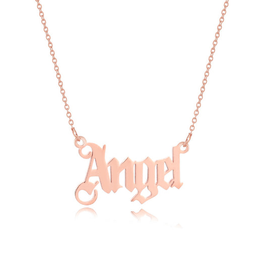 Collar de Letra Inglesa Cadena Clavícula - Image 2