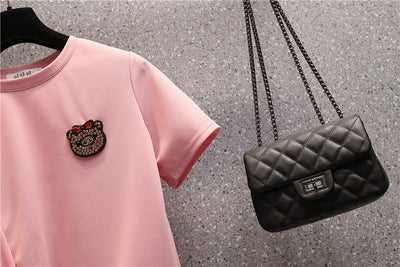 Conjunto de Dos Piezas: Blusa Ajustada y Pantalón Ancho - Image 9