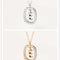Women's Light Luxury Alphabet Sterling Plateado Collarbone Necklace E Dorado