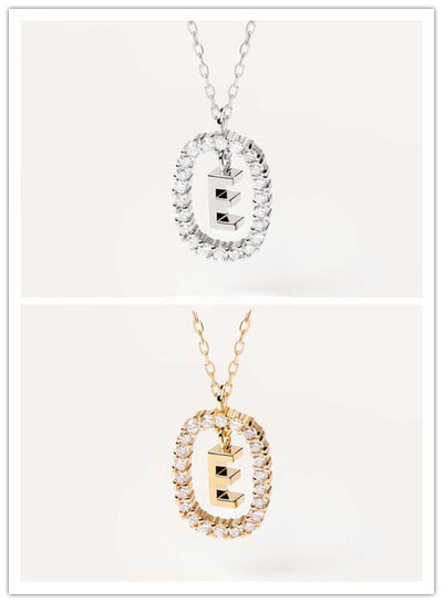 Collar de Plata Esterlina con Letras del Alfabeto - Lujo Minimalista para Clavícula - Image 8