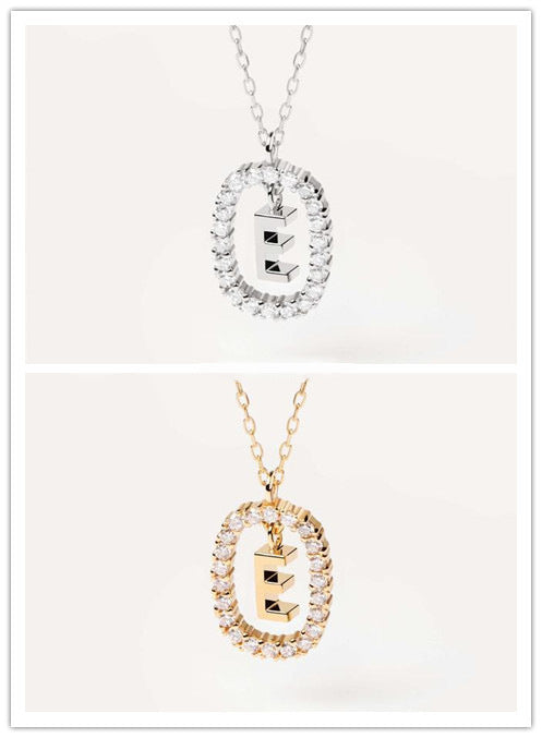 Collar de Plata Esterlina con Letras del Alfabeto - Lujo Minimalista para Clavícula - Image 8