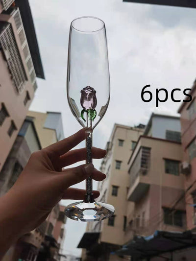 Copa de Champagne Multicolor Rose - Diseño Elegante para Vinos - Image 8
