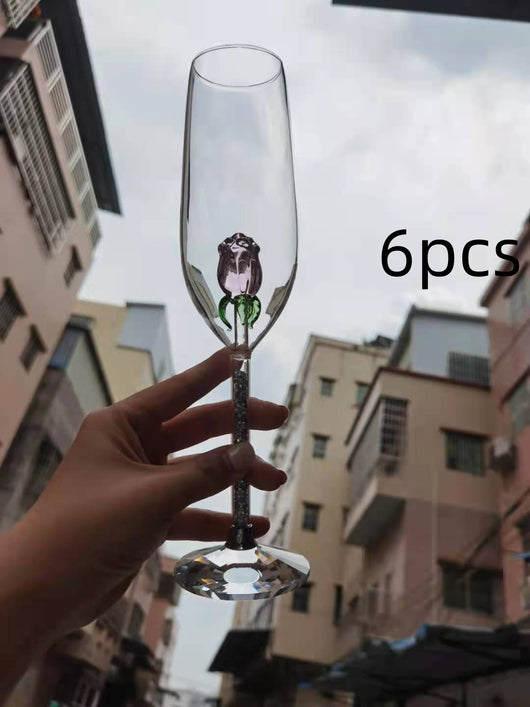 Copa de Champagne Multicolor Rose - Diseño Elegante para Vinos - Image 8