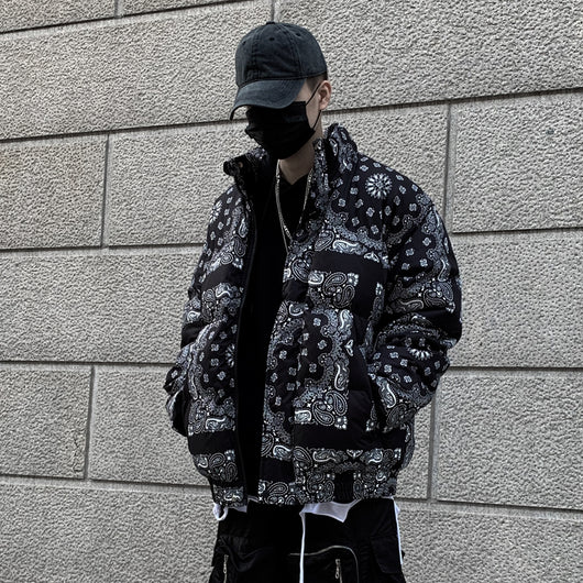 Chamarra Gruesa de Algodón Estilo Hip-Hop Oversize para Hombre - Image 8