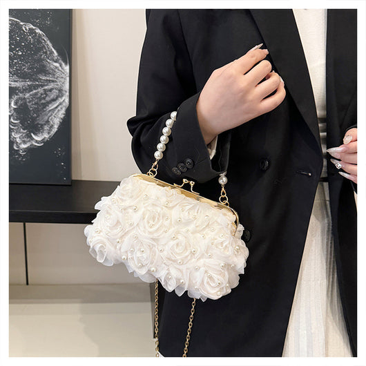 Bolso Tipo Shell con Broche Floral para Cenas Elegantes - Image 17