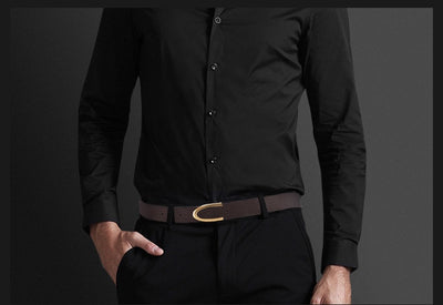 Cinturón de Cuero para Hombre con Hebilla Elegante - Estilo Ejecutivo - Image 23
