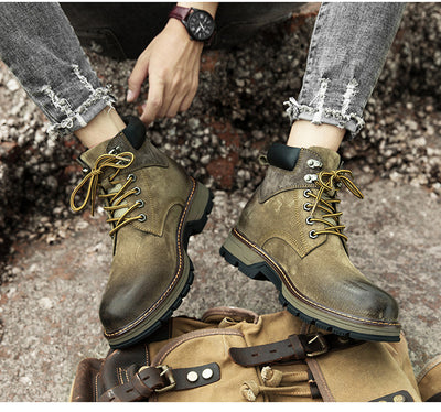 Botas Martin de Cuero para Hombre - Estilo Británico Clásico - Image 22
