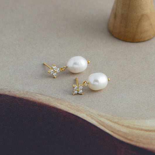 Aretes de Plata Esterlina 925 con Circonitas Trébol de Cuatro Hojas para Mujer - Image 10