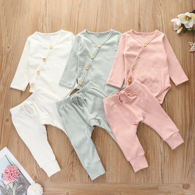 Conjunto de Algodón Puro para Bebé - Ropa Cómoda Otoño Niño y Niña 0-2 Años - Image 4